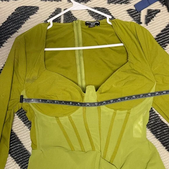 PrettyLittleThing Chartreuse Jumpsuit - Picture 4 of 6